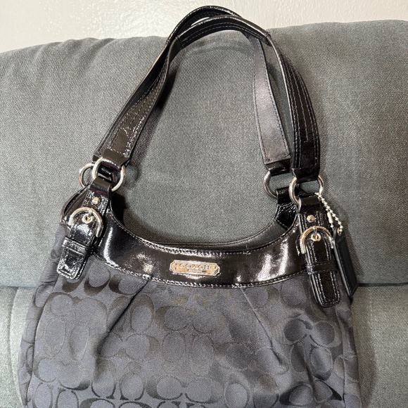 Coach Large Soho Signature Hobo Cloth Handbag - Picture 1 of 9